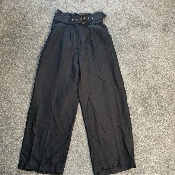 Solid & Striped belted linen high waisted pant - Picture 3 of 14